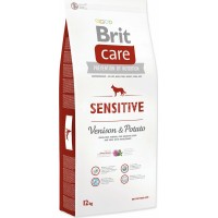Brit Care Sensitive 12kg Dry Adult Dog Food Grain Free with Venision / Potatoes